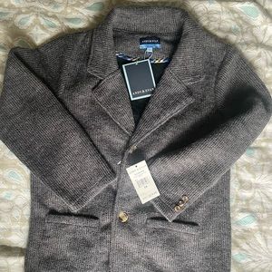 Andy & Evan boys Charcoal sweater knit blazer